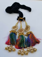 Indian punjabi pranda mehndi jagoo mirror bridal patiala paranda hair braids m10