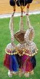 Indian punjabi pranda mehndi jagoo mirror bridal patiala paranda hair braids m10