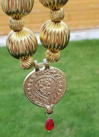 Punjabi kaintha folk cultural bhangra gidha pendant cultural patiala necklace ne