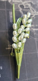 Flower Brooch Celebrity Good luck pearl pin vintage look King Queen broach S10K