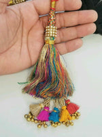 Indian punjabi pranda mehndi jagoo charms bridal patiala paranda hair braid a46