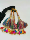 Indian punjabi pranda mehndi jagoo charms bridal patiala paranda hair braid a46