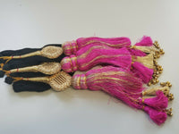 Indian punjabi pranda mehndi jagoo charms bridal patiala paranda hair braid a19