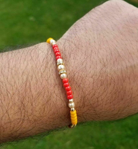 Hindu red thread evil eye protection stunning bracelet luck talisman amulet ll5