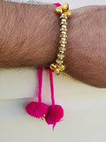 Hindu pink thread evil eye protection stunning bracelet luck talisman amulet f20