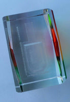 Sikh golden temple amritsar 3d laser etched 1.7” crystal multi colour glass cube