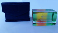 Sikh golden temple amritsar 3d laser etched 1.7” crystal multi colour glass cube