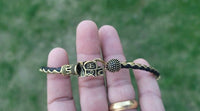 Shiv trishul bracelet kara hindu good luck kada evil eye protection bangle cc10