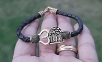 Shiv trishul bracelet kara hindu good luck kada evil eye protection bangle cc13
