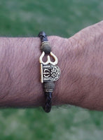 Shiv trishul bracelet kara hindu good luck kada evil eye protection bangle cc13