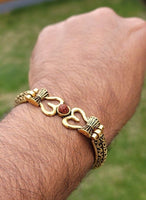 Om trishul bracelet kara hindu good luck kada evil eye protection bangle cc21