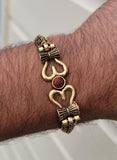 Om trishul bracelet kara hindu good luck kada evil eye protection bangle cc21