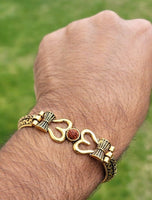 Om trishul bracelet kara hindu good luck kada evil eye protection bangle cc21