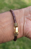 Om namo shiva bracelet kara hindu good luck kada evil eye protection bangle cc14