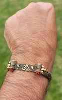 Om trishul bracelet kara hindu good luck kada evil eye protection bangle cc19