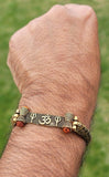 Om trishul bracelet kara hindu good luck kada evil eye protection bangle cc19