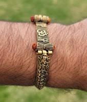 Om trishul bracelet kara hindu good luck kada evil eye protection bangle cc19