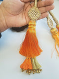 Indian punjabi pranda mehndi jagoo charms bridal patiala paranda hair braid a16