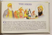 About the sikhs book in english with colour photos singh kaur khalsa punjab gift