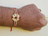 Hindu red thread evil eye protection stunning bracelet luck talisman amulet rr9