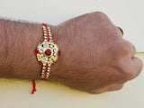 Hindu red thread evil eye protection stunning bracelet luck talisman amulet rr9