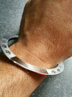 Silver plated laser engraved khandas sikh singh khalsa chakri kada bangle kara