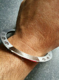 Silver plated laser engraved khandas sikh singh khalsa chakri kada bangle kara