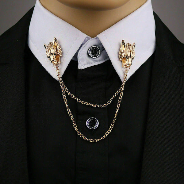 Lapel pin on collar hotsell