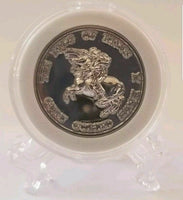 Silver plated sikh the king of kings guru gobind singh ji khalsa 1699 token coin