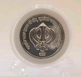 Silver plated sikh the king of kings guru gobind singh ji khalsa 1699 token coin