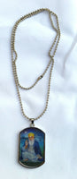 Sikh guru nanak ten gurus harmandir sahib hollographic 3d singh kaur pendant