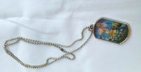 Sikh guru nanak ten gurus harmandir sahib hollographic 3d singh kaur pendant