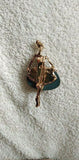 Dance girl brooch stunning vintage look gold plated suit coat broach pin ggg74