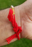 Hindu red thread evil eye protection stunning bracelet luck talisman amulet ll11