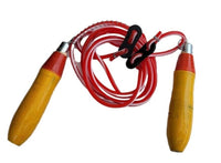 Strong skipping rope with spring wood handle fitness speed home workout gym me