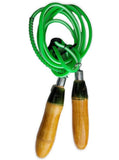 Strong skipping rope with spring wood handle fitness speed home workout gym me