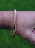 Sikh kara brass chakri singh kaur lines design punjabi gold look kada bangle j15