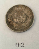 1919 British India One Rupee Silver Coin King George V Antique Rare H12 uncleaned