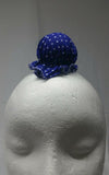 Sikh punjabi blue dots kids baby jooda rumal juda head top knot elastic roomal
