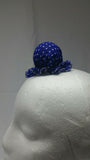 Sikh punjabi blue dots kids baby jooda rumal juda head top knot elastic roomal