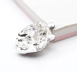 Stunning panda vintage look silver plated retro celebrity brooch broach pin gg11