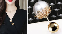 Six piece brooch set vintage look design queen broach gold plated pin new ggg104
