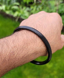 Sarbloh Bangle Black Kara Pure Iron Sikh Dori Kada Heavy Singh Kaur Khalsa Z1AK