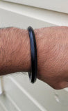Sarbloh Bangle Black Kara Pure Iron Sikh Dori Kada Heavy Singh Kaur Khalsa Z1AK