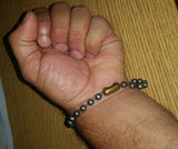 27 sarbloh pure steel meditation praying beads talisman sikh simarna bracelet oo