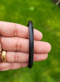Sarbloh Bangle Black Kara Pure Iron Sikh Dori Kada Heavy Singh Kaur Khalsa Z1AK