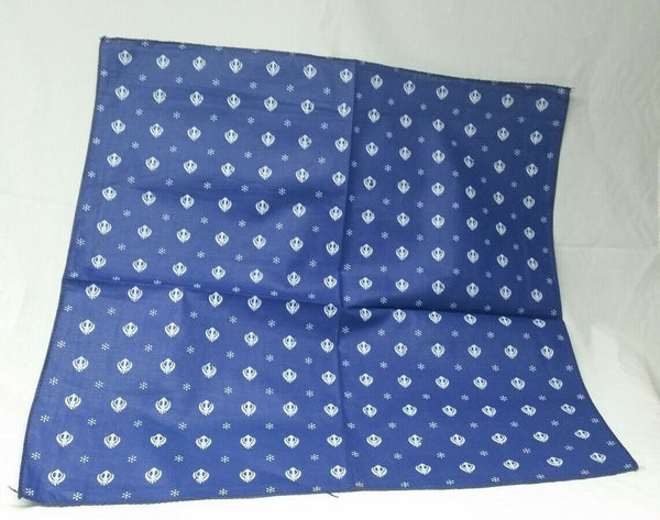 Sikh Punjabi White Khalsa Black Khanda Bandana Head Wrap Gear Rumal Ha - Foto 8