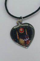 Islamic muslim protection talisman allah religious ayatul kursi heart pendant