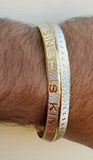 Singh is King Kara Gold Plated Kada Sikh Khalsa Bracelet Moustache Bangle AA9