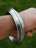 Sikh sarbloh iron smooth design chunky bangle heavy singh kaur khalsa kara f8